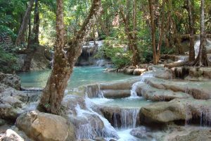 Thailand cultuur - Erawan - Watervallen - 001