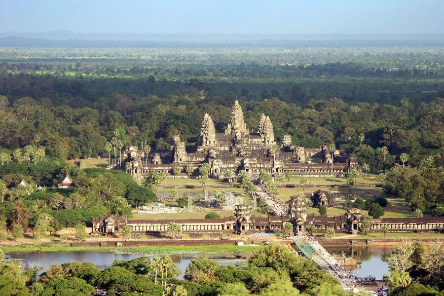 Cambodja - Angkor Wat Luchtfoto Vanaf Luchtballon - 4 Dagen Siem Reap