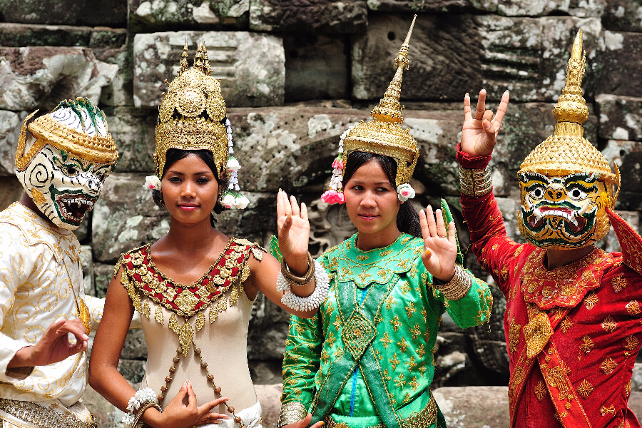 Cambodja - Cambodjaanse Dansers - Apsara Theater