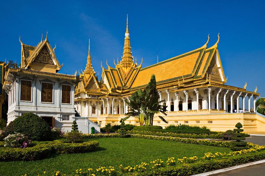 Cambodja - Koninklijk Paleis - Hoogtepunten van Phnom Penh