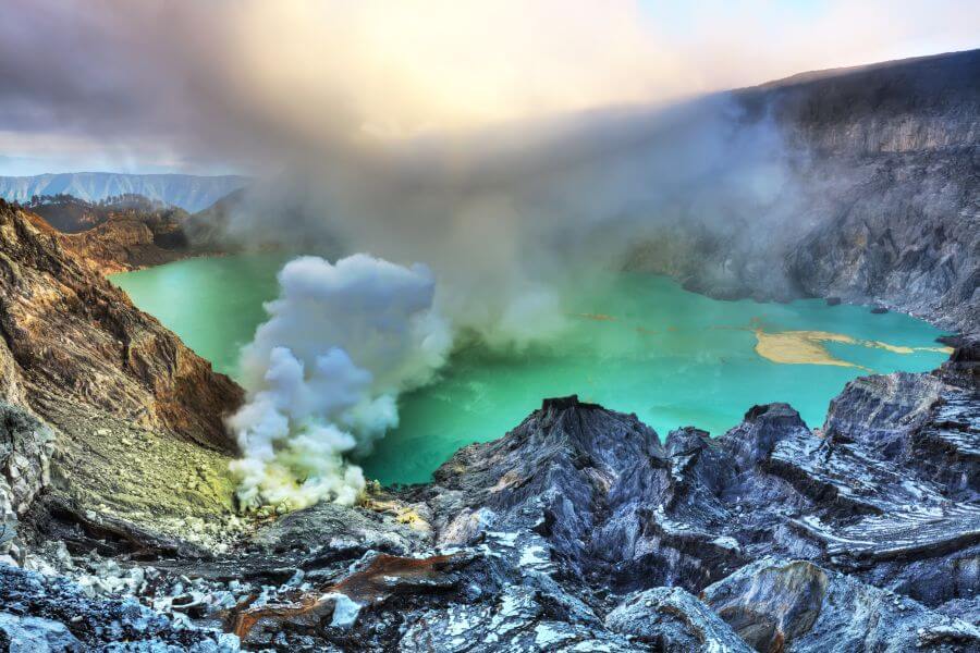 Indonesie - Groene Kratermeer - Dagexcursie naar Ijen Vulkaan