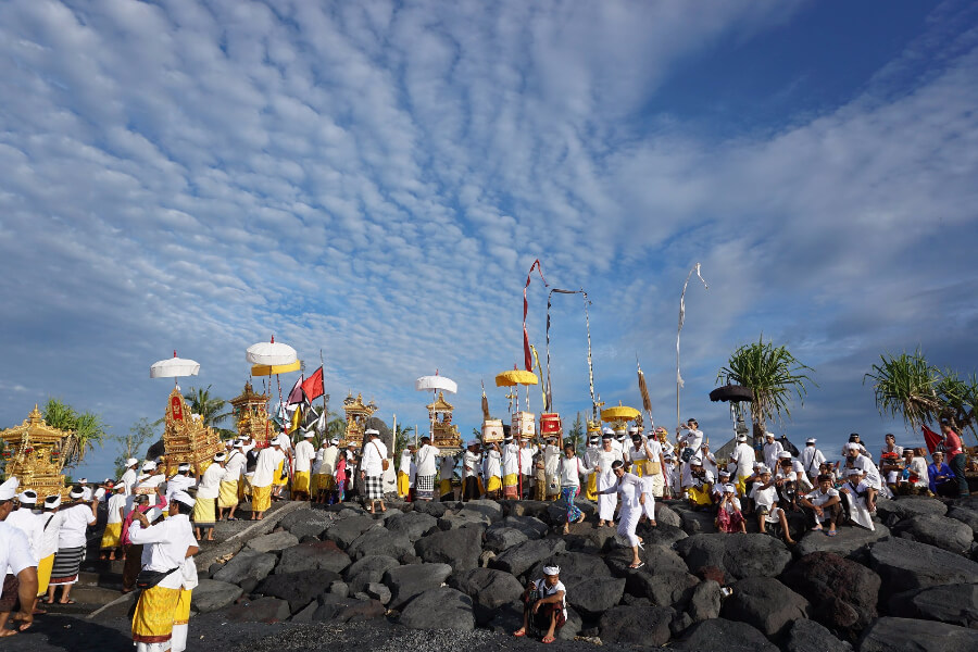 Traditionele ceremonie op Bali