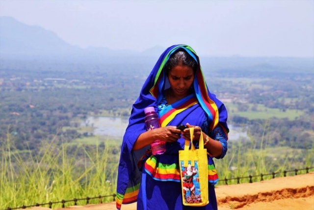 Sri Lanka - Saree met uitzicht vrouw - 077