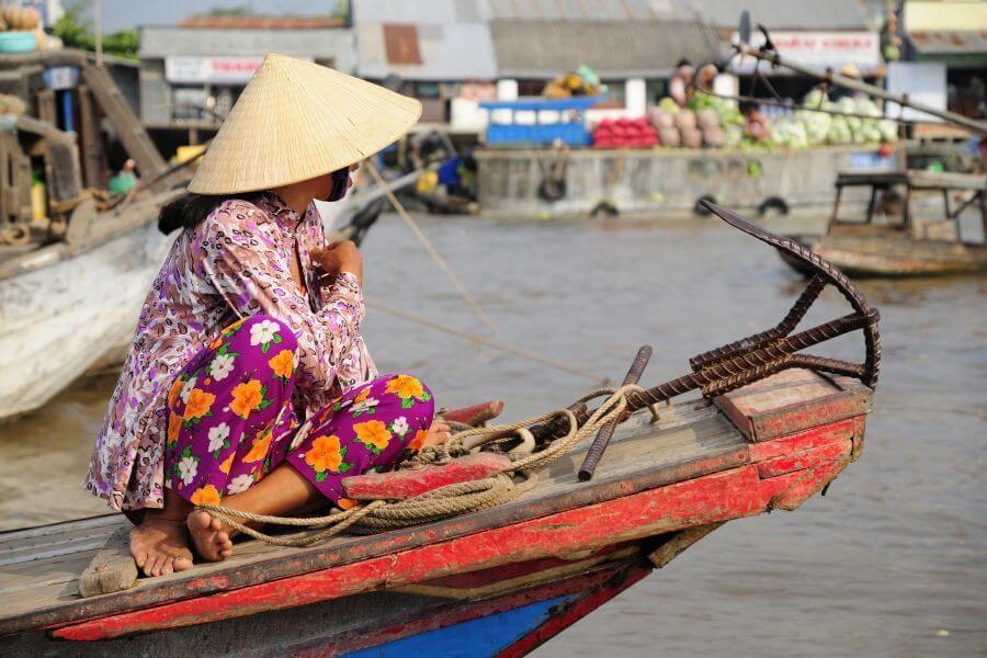 Vietnam - Mekong Delta - Drijvende markt 01