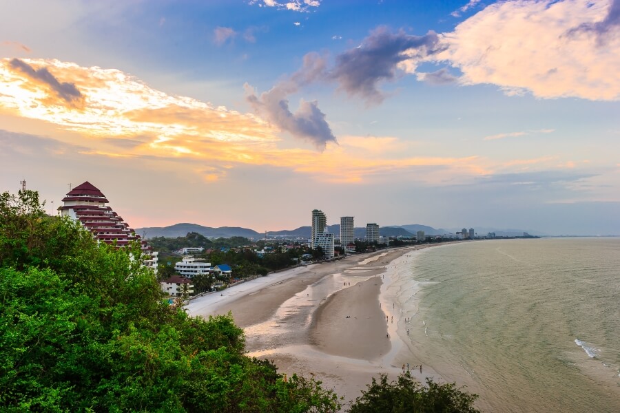Thailand - Hua Hin - Strand met uitzicht