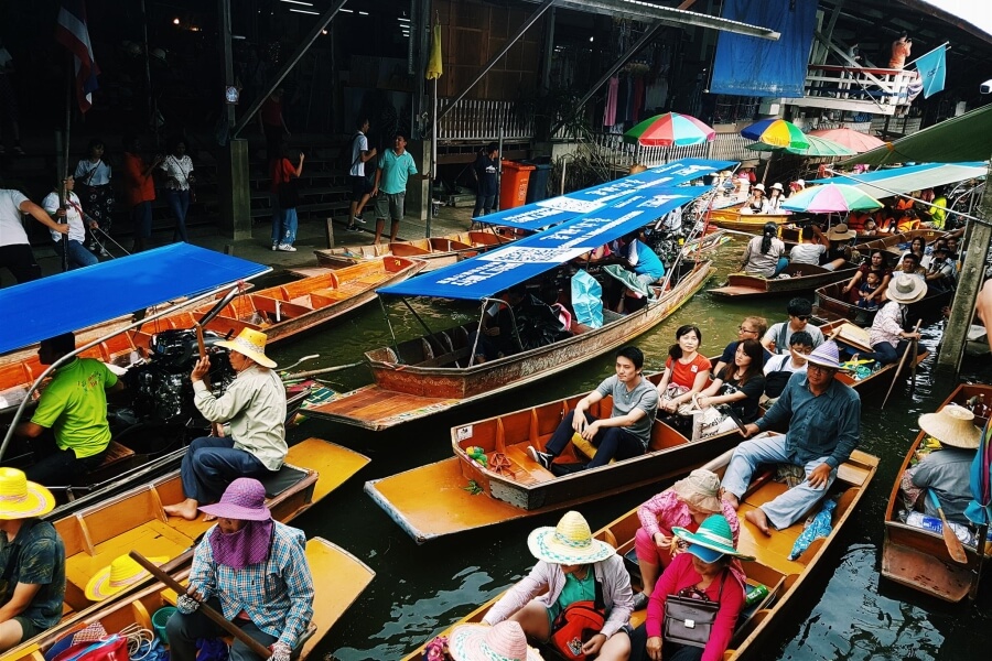 Thailand - Bangkok - Drijvende markt - Anouk 03