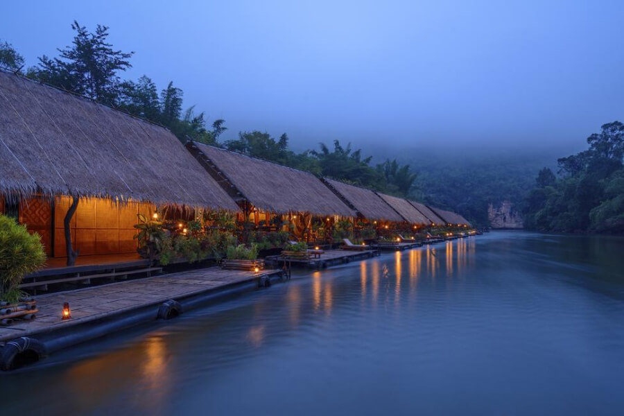 Thailand Kanchanaburi River Kwai Jungle Rafts