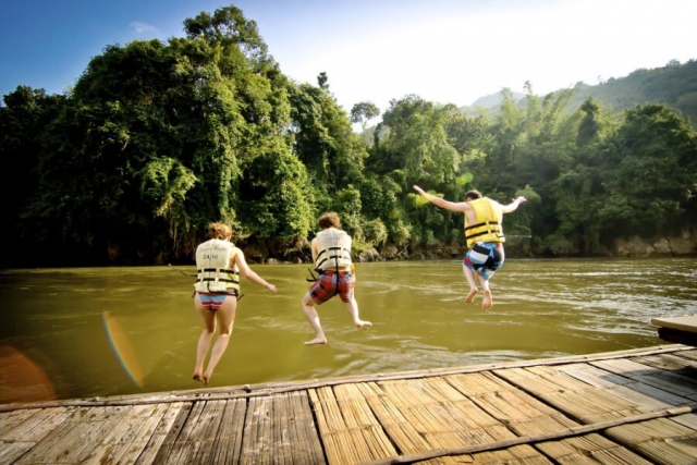 Thailand Kanchanaburi River Kwai Jungle Rafts