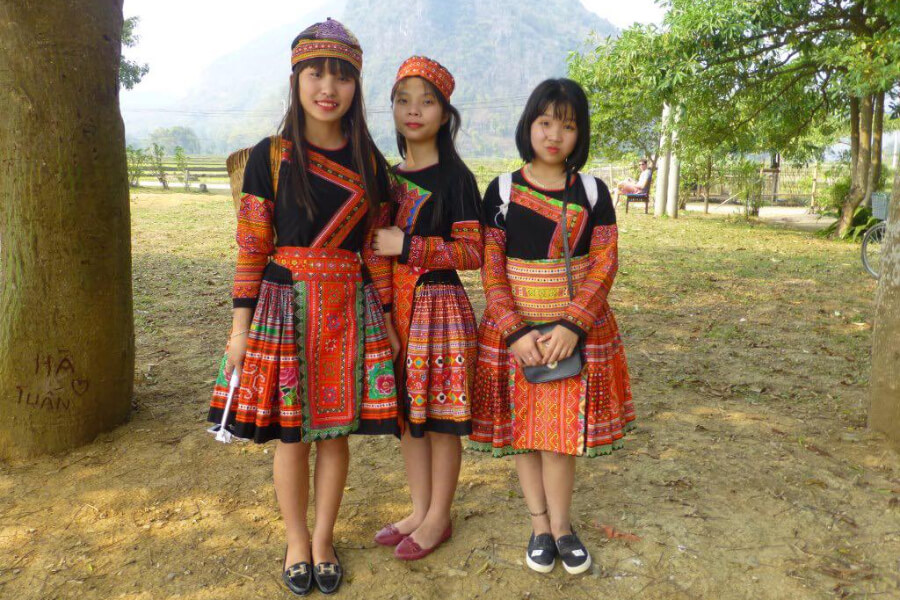 Vietnam - Mai Chau - Lokale meisjes