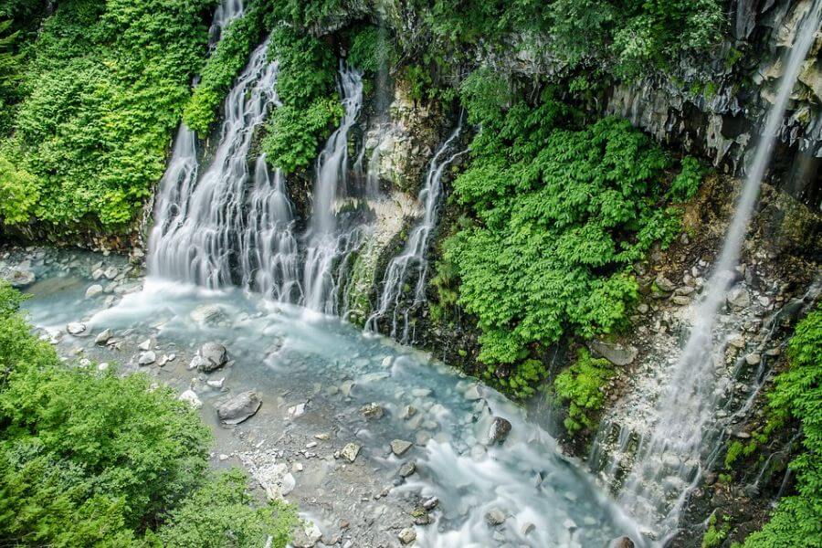 Japan Hokkaido natuur watervallen