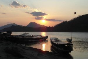 Laos met de slowboat over de Mekong rivier van Thailand naar Luang Prabang