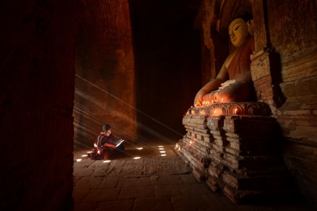 Myanmar Bagan jonge monniken