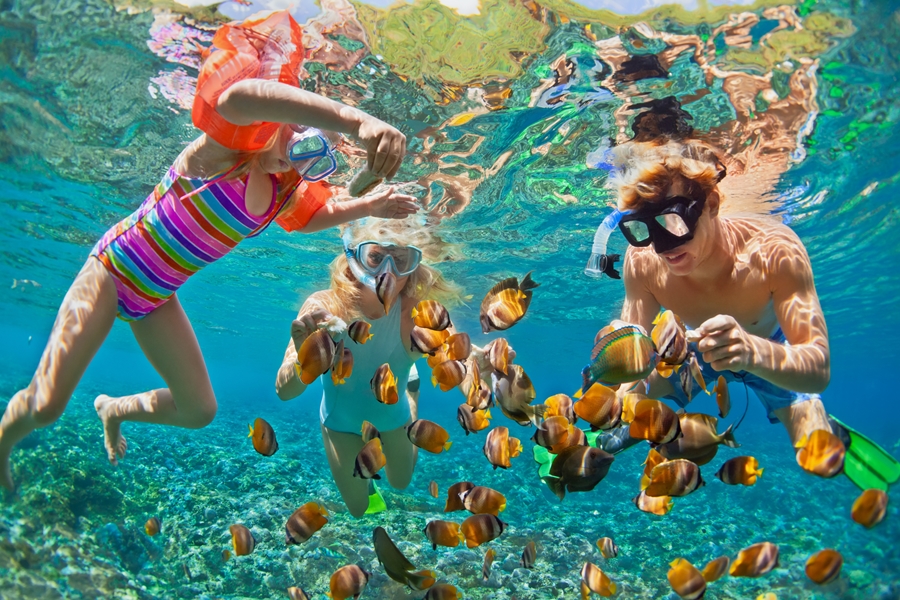 Indonesie Bali Snorkelen met de familie