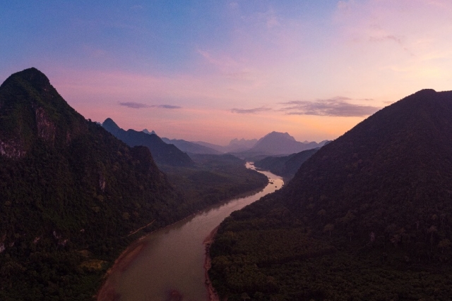 Laos Nong Khiaw rivier omgeving 2 2